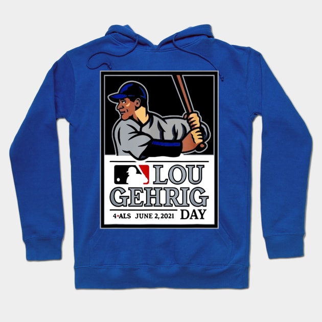 Lou Gehrig 4 Merch Legend Hoodie by jenira